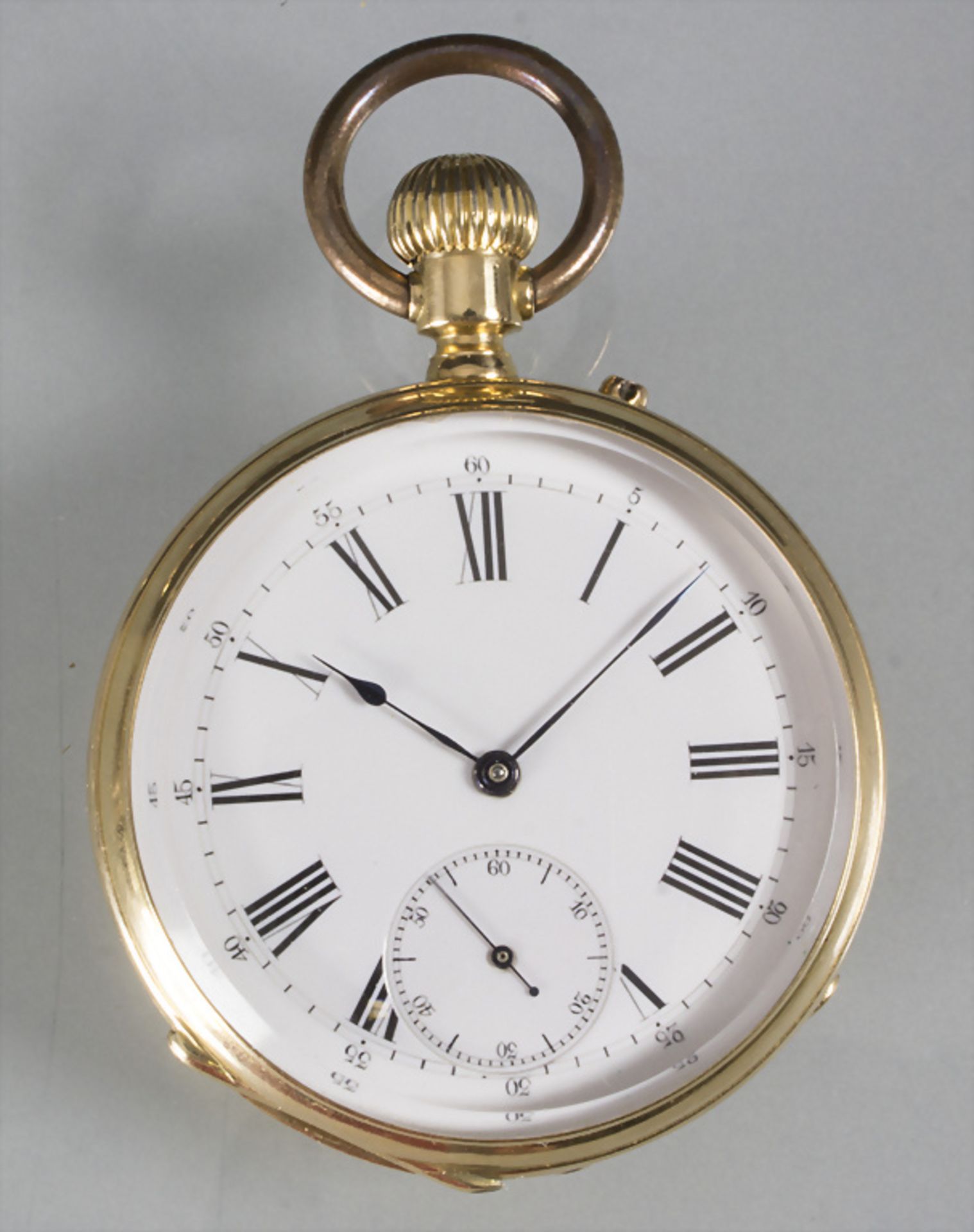 Offene Taschenuhr / An 18ct gold pocket watch, Schweiz, um 1920