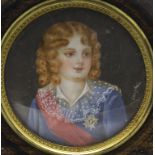 Miniatur Porträt 'Herzog von Reichstadt - Napoléon II' / Roi du Rome / A miniature portrait of ...