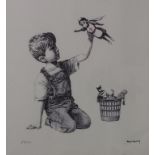 Banksy (wohl *1973/1974), 'Game changer', limitierte Auflage, Entwurf 2020