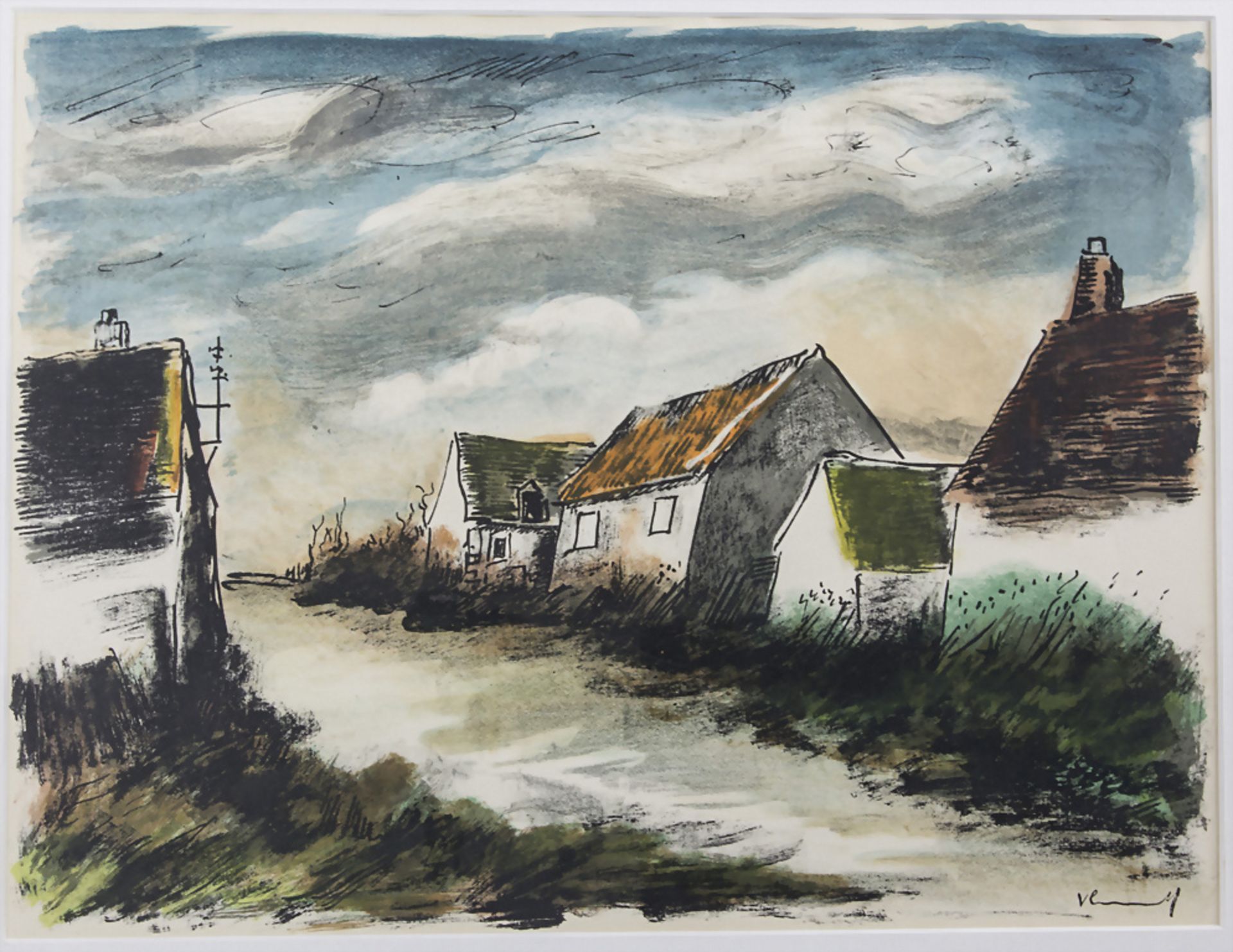 Maurice de Vlaminck (1876-1958), 'Montigny-sur-Avre', 1956