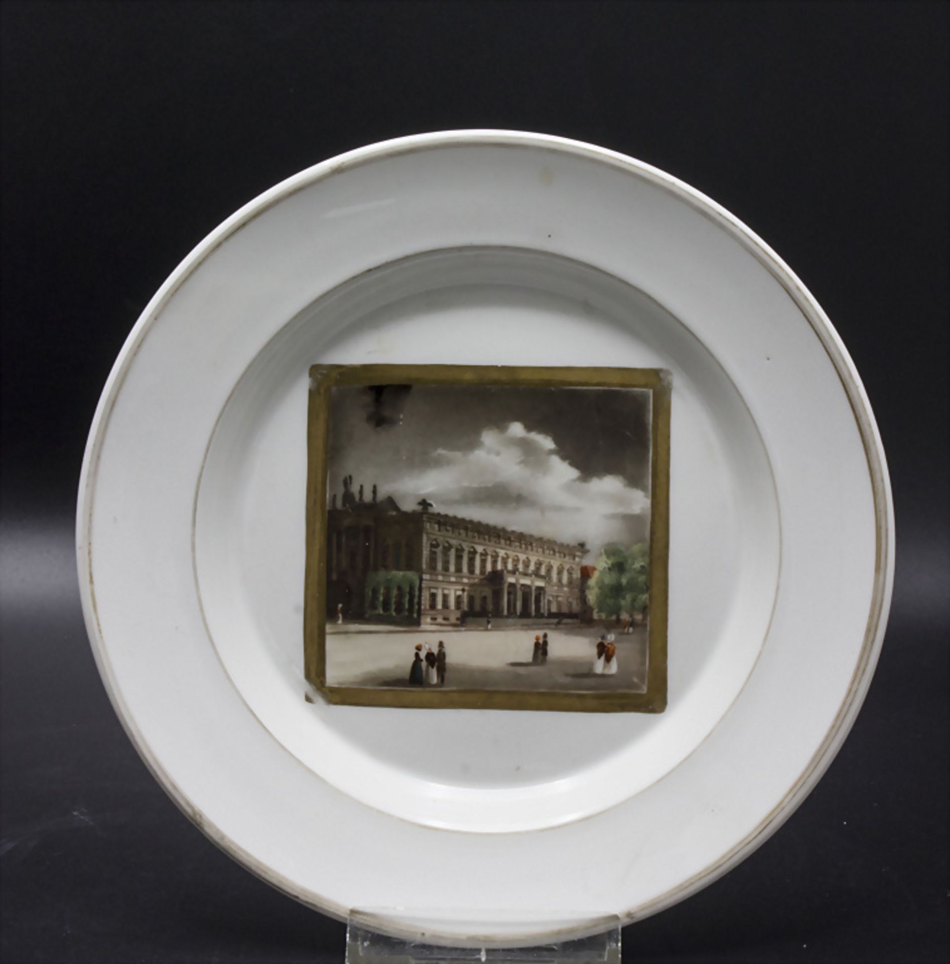 Klassizismus Teller mit Berliner Ansicht 'Altes Palais' / A Classicism plate with view of the ...