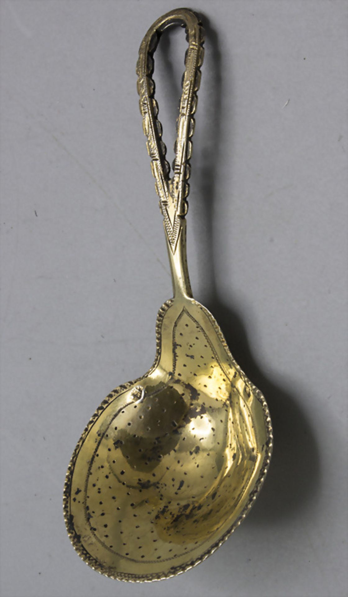 Löffel für Teedose / A silver tea caddy spoon, Frankreich, um 1880