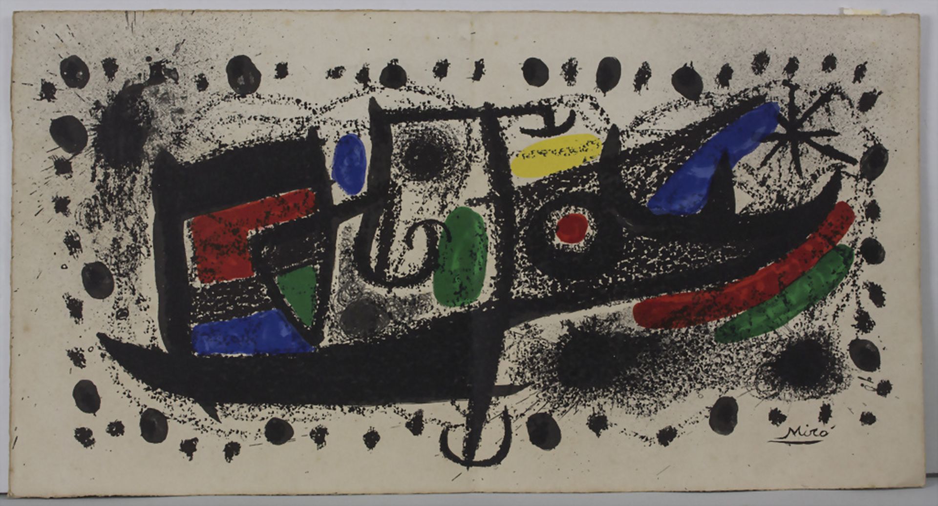 Joan Miró (1893-1983), 'Abstrakte Komposition / 'An abstract composition', 2. Hälfte 20. Jh.