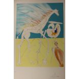 Salvador Dalí (1904-1989), 'Girafe Saturnienne' aus 'La Conchête de Cosmos', 1974