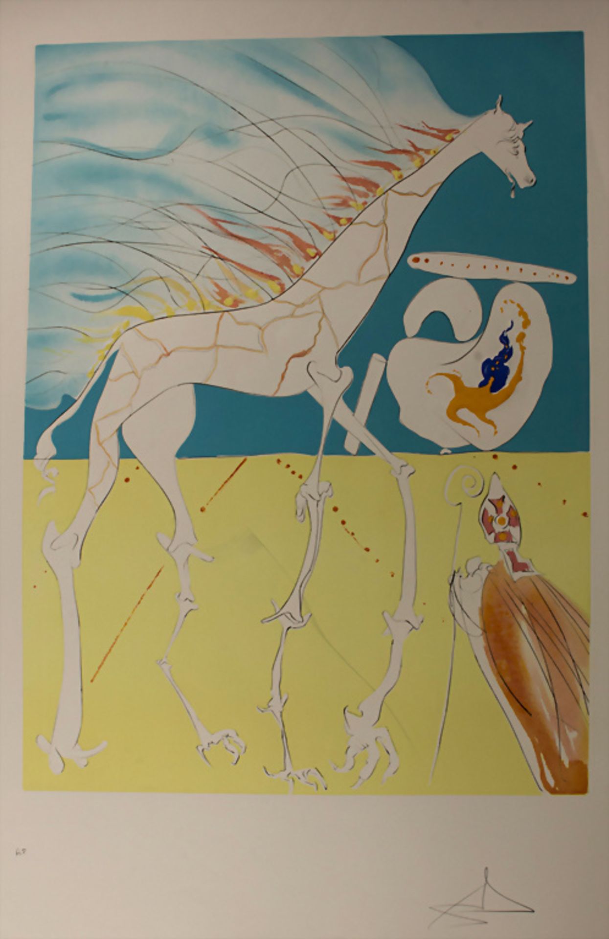 Salvador Dalí (1904-1989), 'Girafe Saturnienne' aus 'La Conchête de Cosmos', 1974