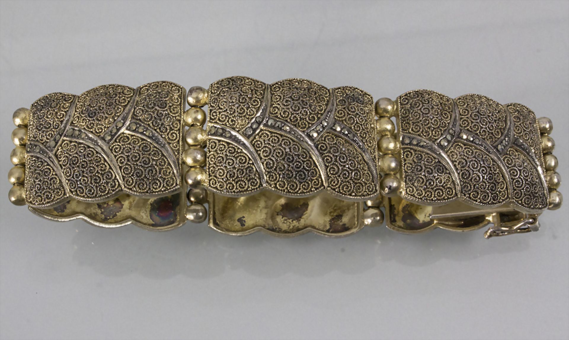 Art Déco  Armband / An Art Deco silver bracelet, Theodor Fahrner, Pforzheim, um 1930