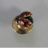 Anstecker 'Marienkäfer' / An 18 ct gold pin 'ladybird'