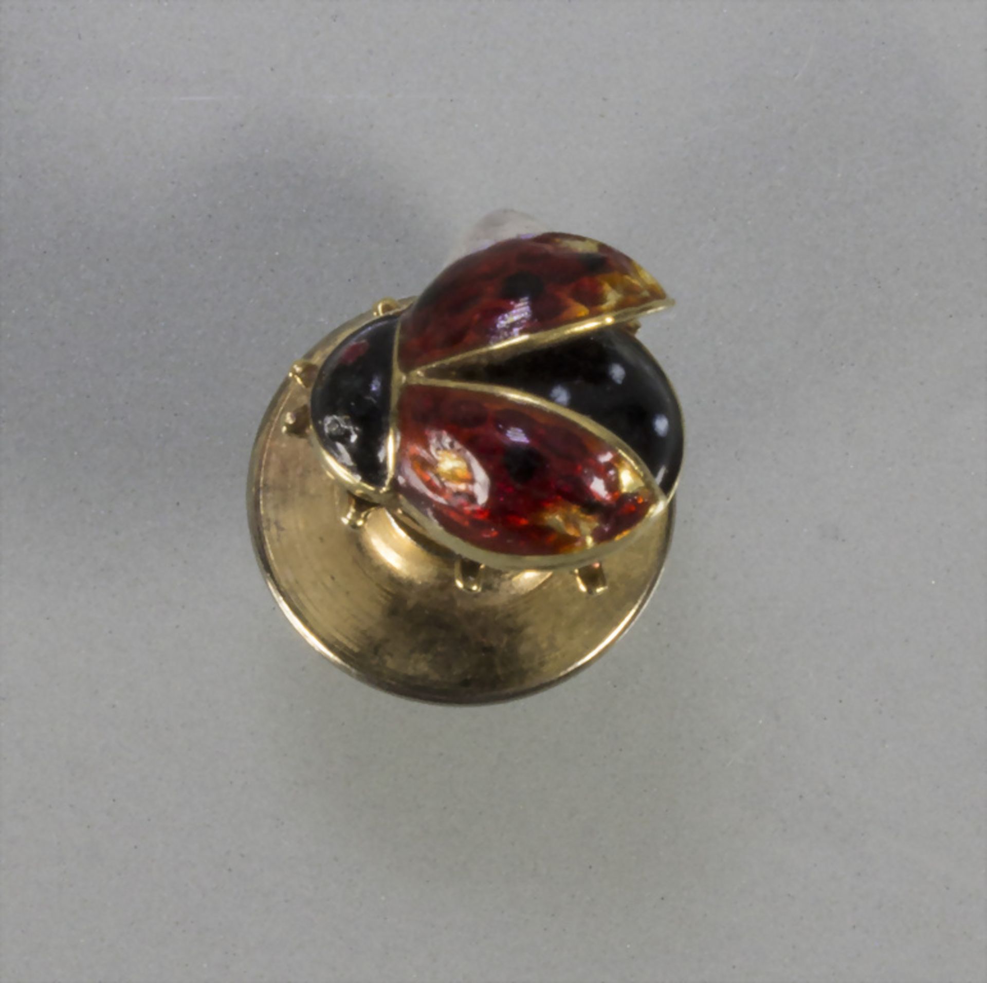 Anstecker 'Marienkäfer' / An 18 ct gold pin 'ladybird'