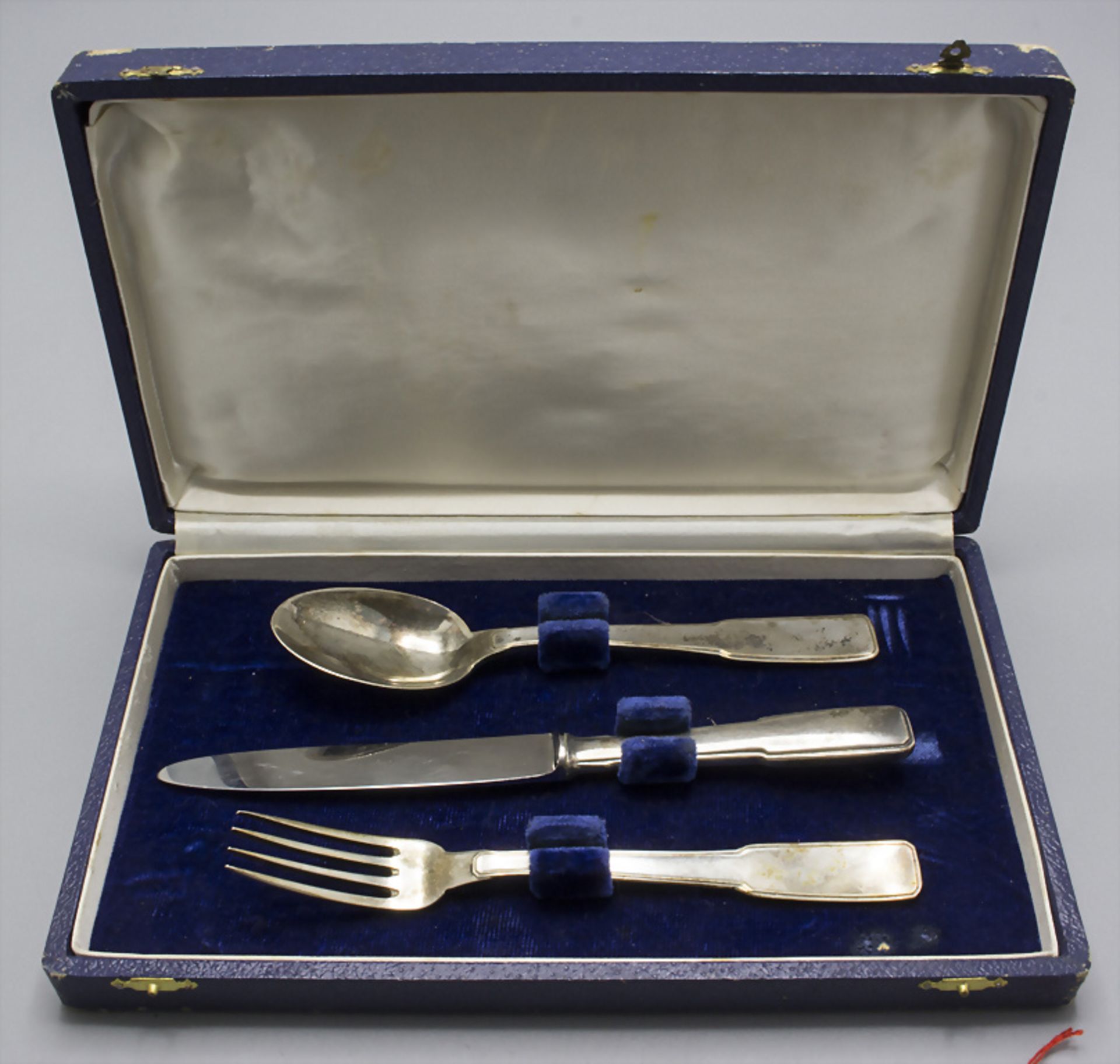 3 Teile Kinderbesteck / 3 pieces of children's cutlery, Ricci & C. Argentieri, Alessandria, ...