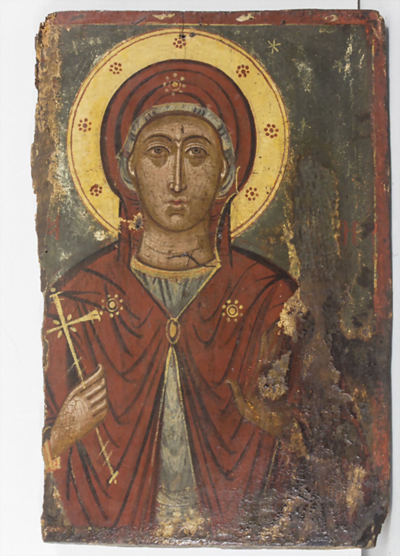 Orthodoxe Ikone der Mutter Gottes / An Orthodox icon of the Mother of God, 19. Jh.