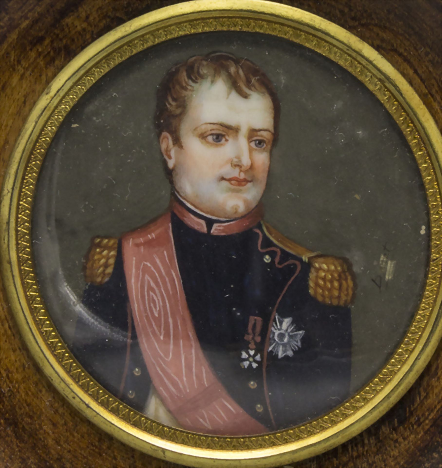 Miniatur Porträt 'Napoleon Bonaparte' / A miniature portrait of Napoleon Bonaparte, ...