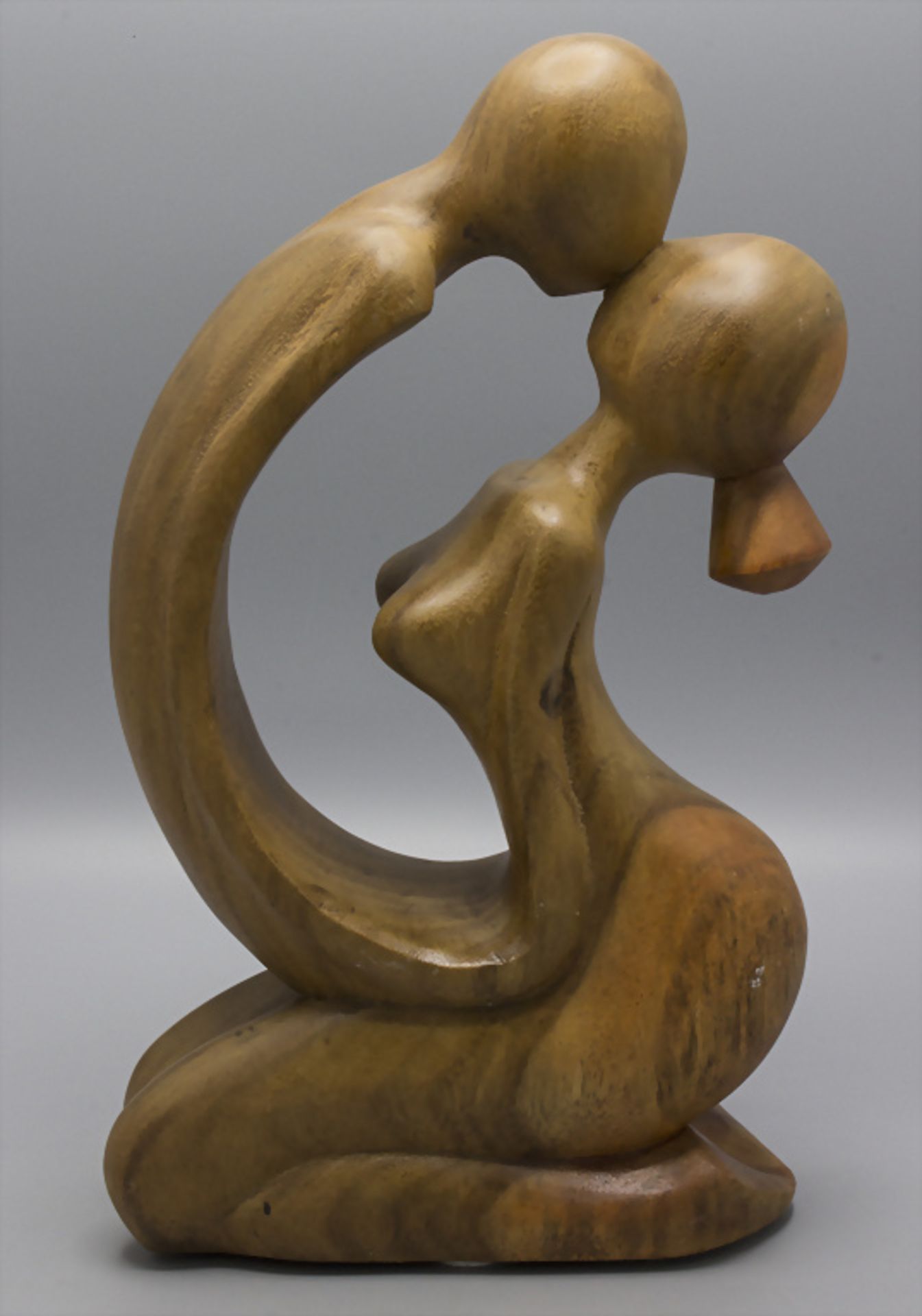 Abstrakte Holz-Skulptur 'Liebespaar' / An abstract wooden sculpture 'lovers'