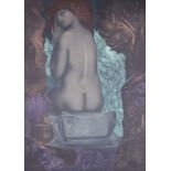 Phantastischer Realismus, Ernst Fuchs (1930-2015), 'Frauenrückenakt' / 'Female rear nude', 2. ...