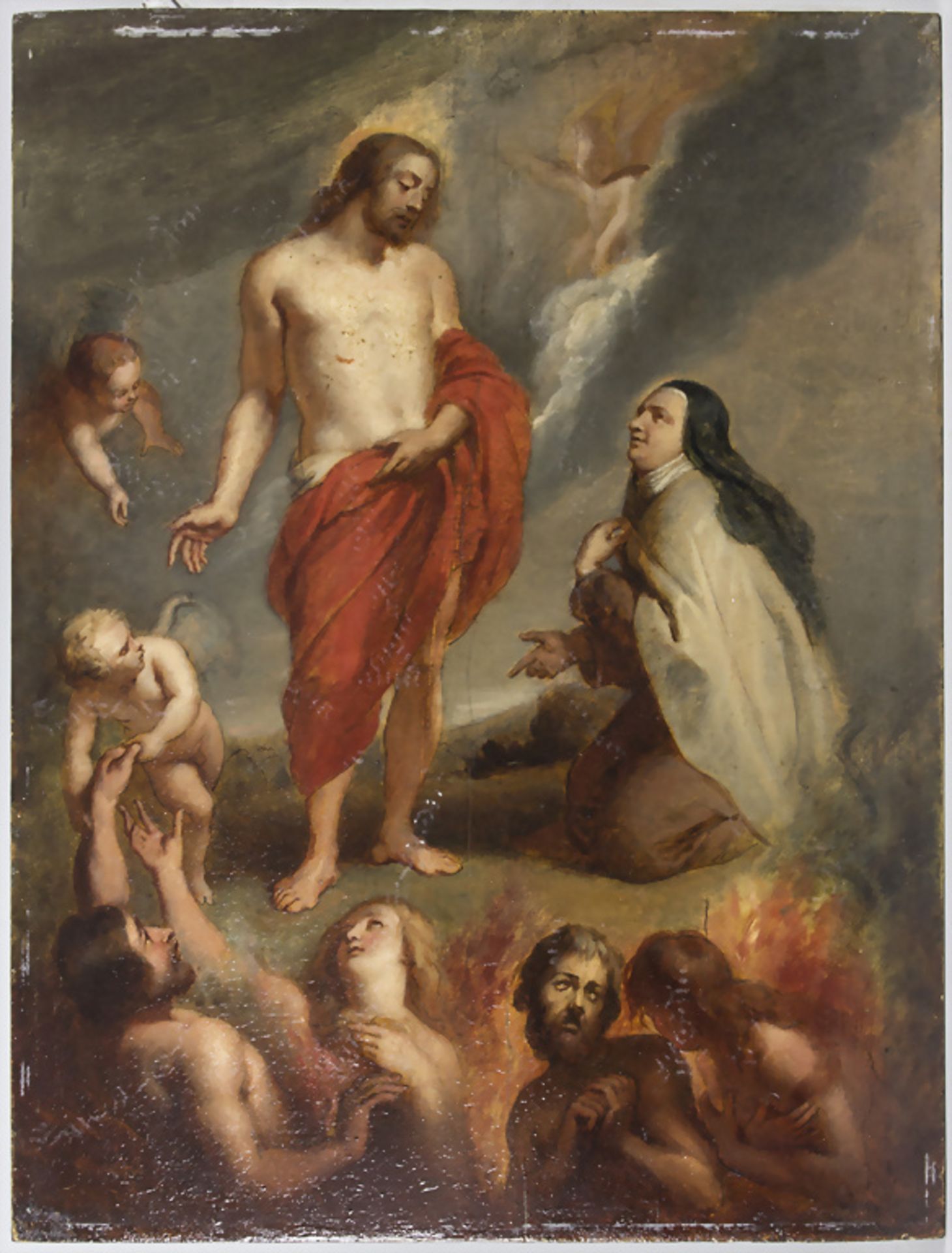 Nach Peter Paul Rubens (1577-1640), 'Christus und die Heilige Teresa von Avila' / 'Christ and ...