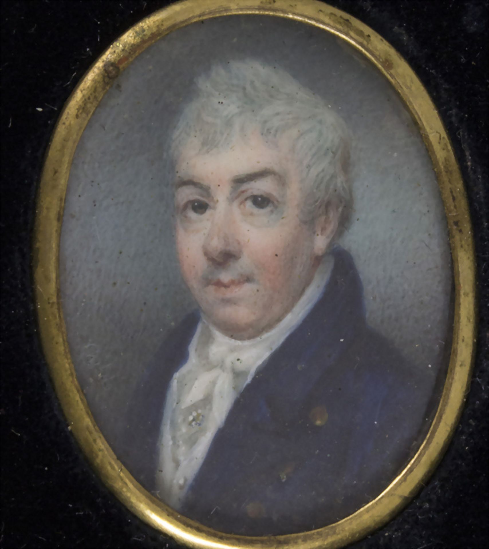 Empire Miniatur Porträt eines Mannes / An Empire miniature portrait of a man, Frankreich, ...