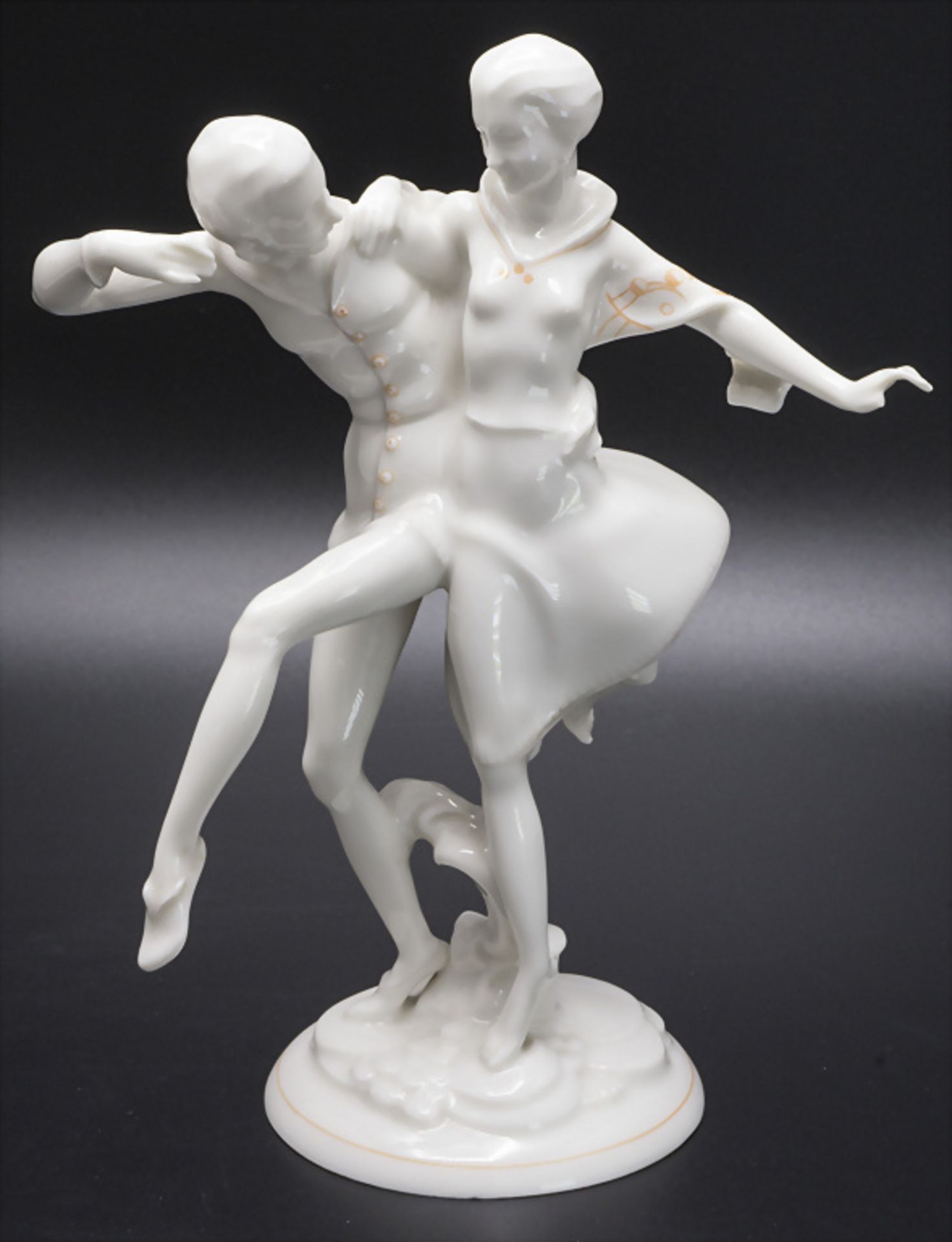 Art Déco Figur 'Tanzpaar' / An Art Déco figure 'A dancing couple', Hutschenreuther, Selb, um 1920