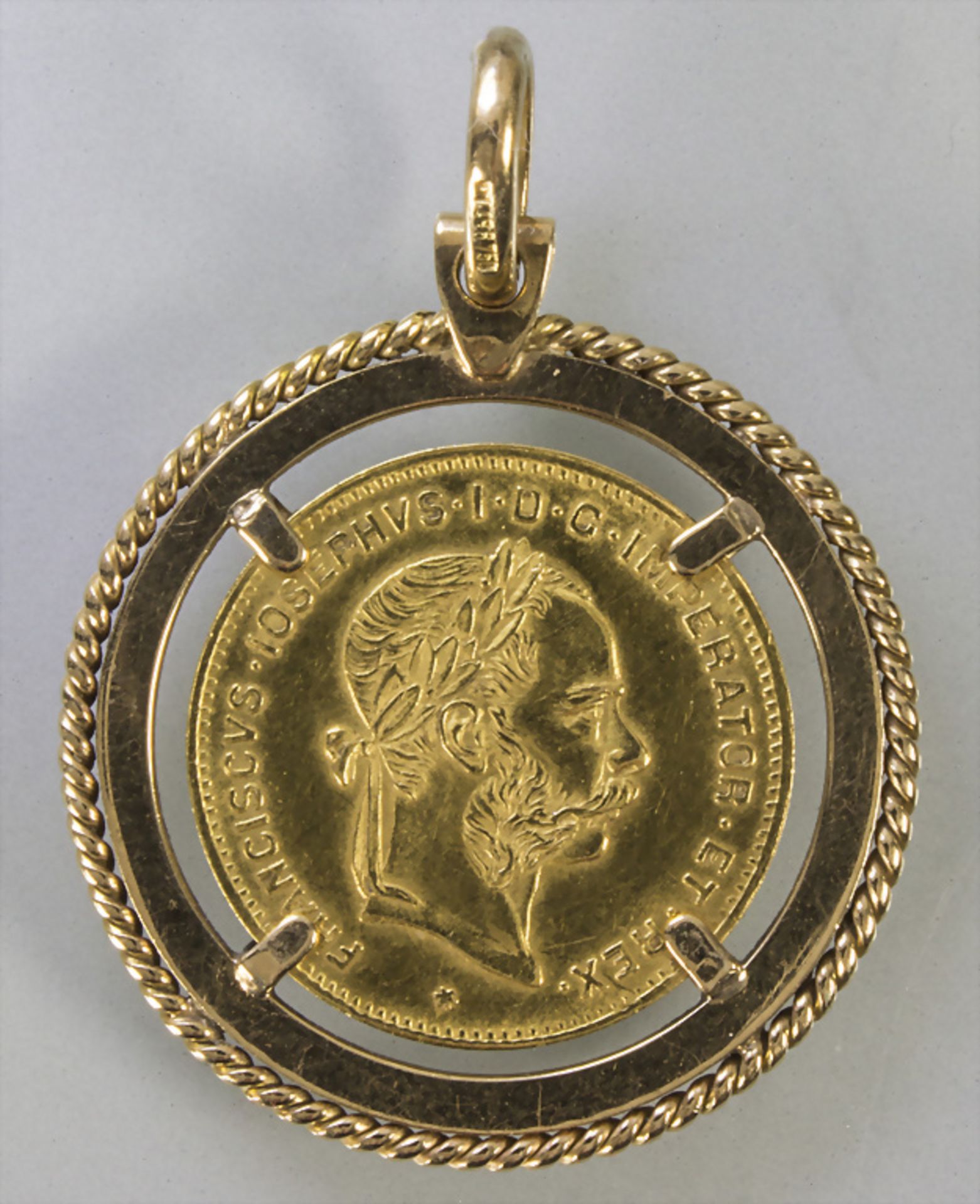 Goldmünze, Österreich, 4 Florin, 1892 / A gold coin, Austria, 4 florins, 1892