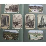 Konvolut aus drei Alben Ansichtskarten / A set of three folders with postcards, Anfang 20. Jh.