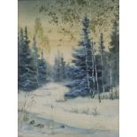 Russischer Künstler (20./21. Jh.), 'Winterlandschaft mit Mäusen' / 'A winter landscape with ...