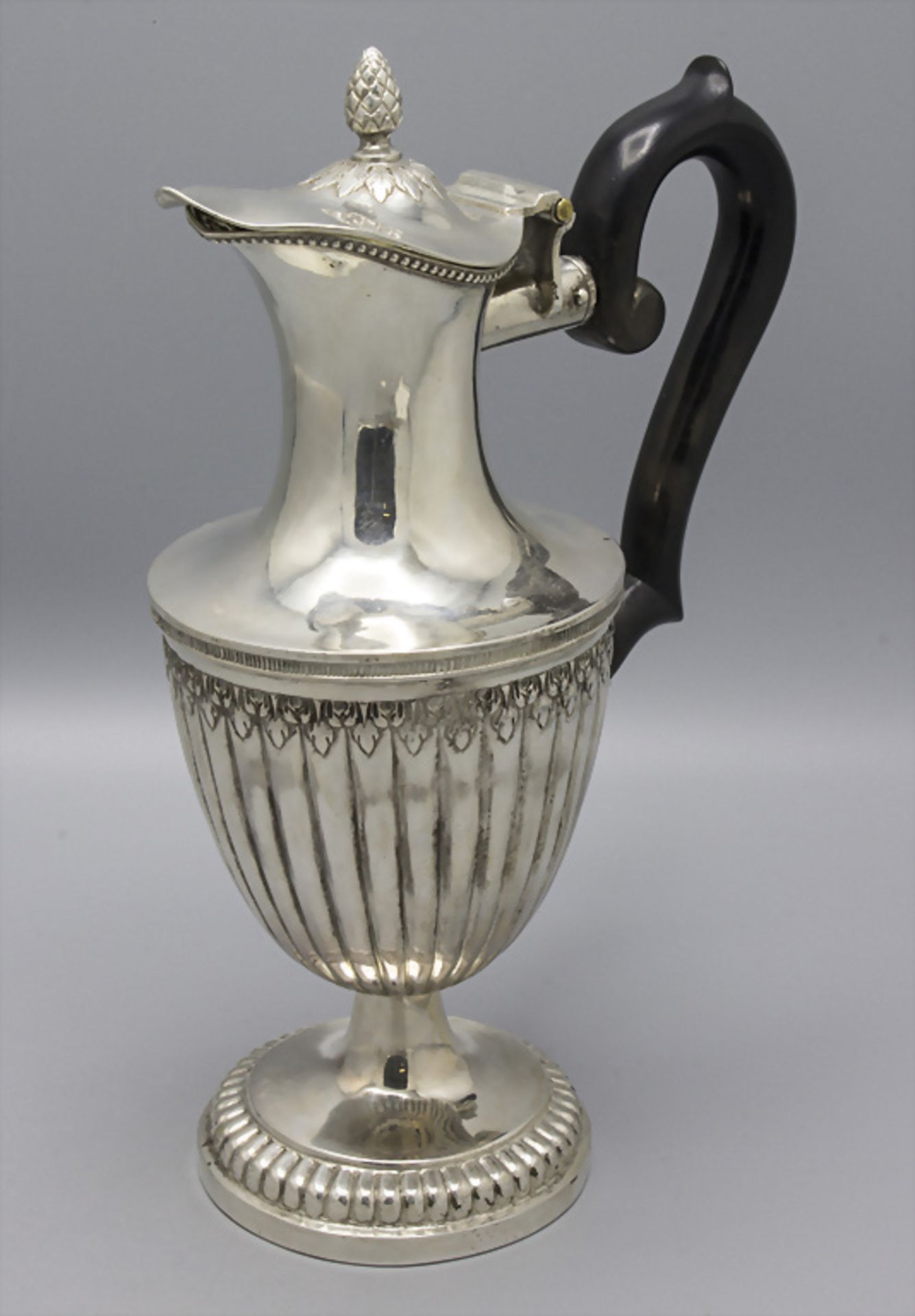 Klassizismus Kaffeekanne / A Classicism silver coffee pot, Joh. Jakob Grabe, Augsburg, 1795-1797