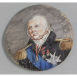 Empire Miniatur Porträt eines Generals / An Empire miniature portrait of a general, um 1810