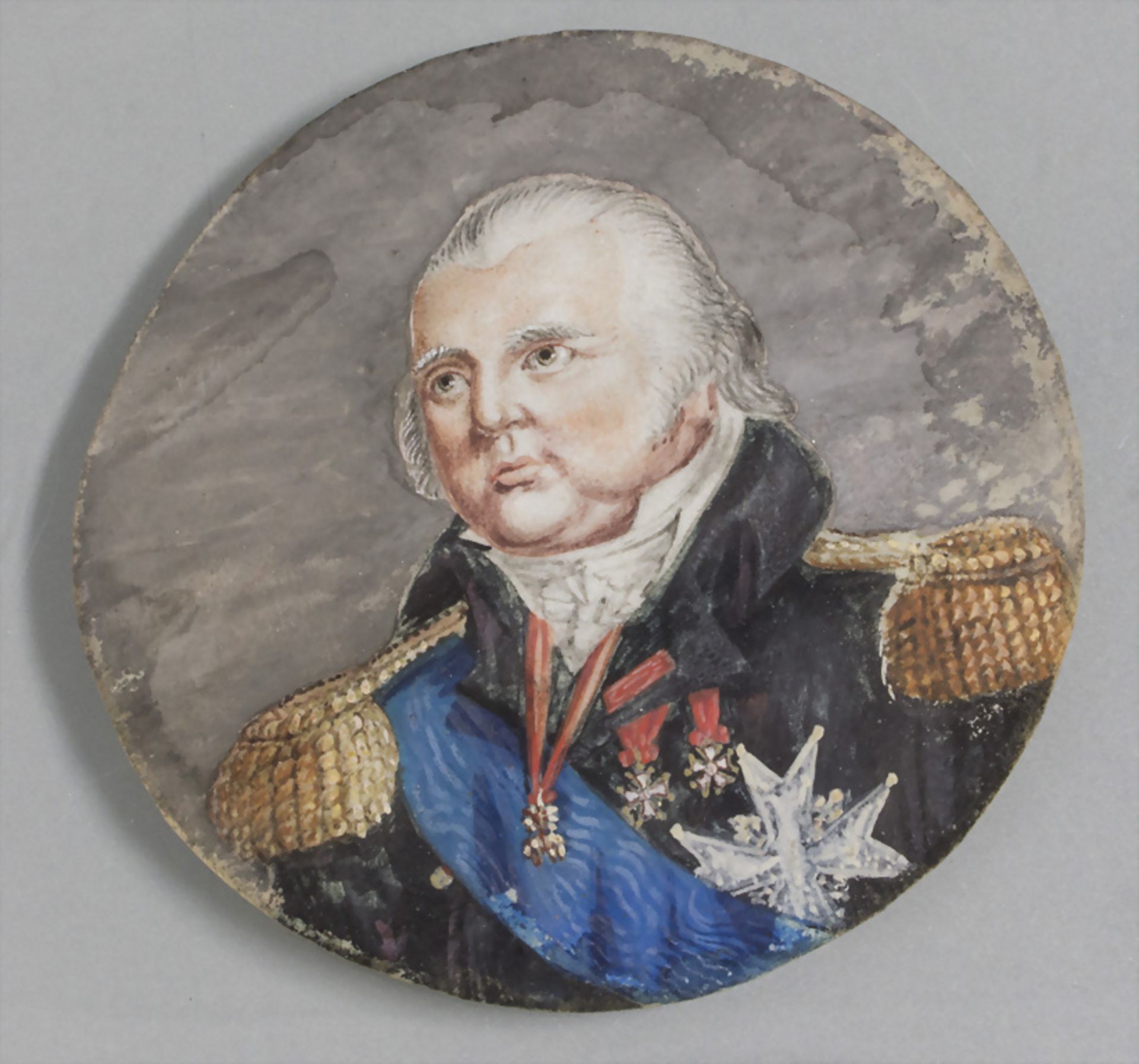 Empire Miniatur Porträt eines Generals / An Empire miniature portrait of a general, um 1810