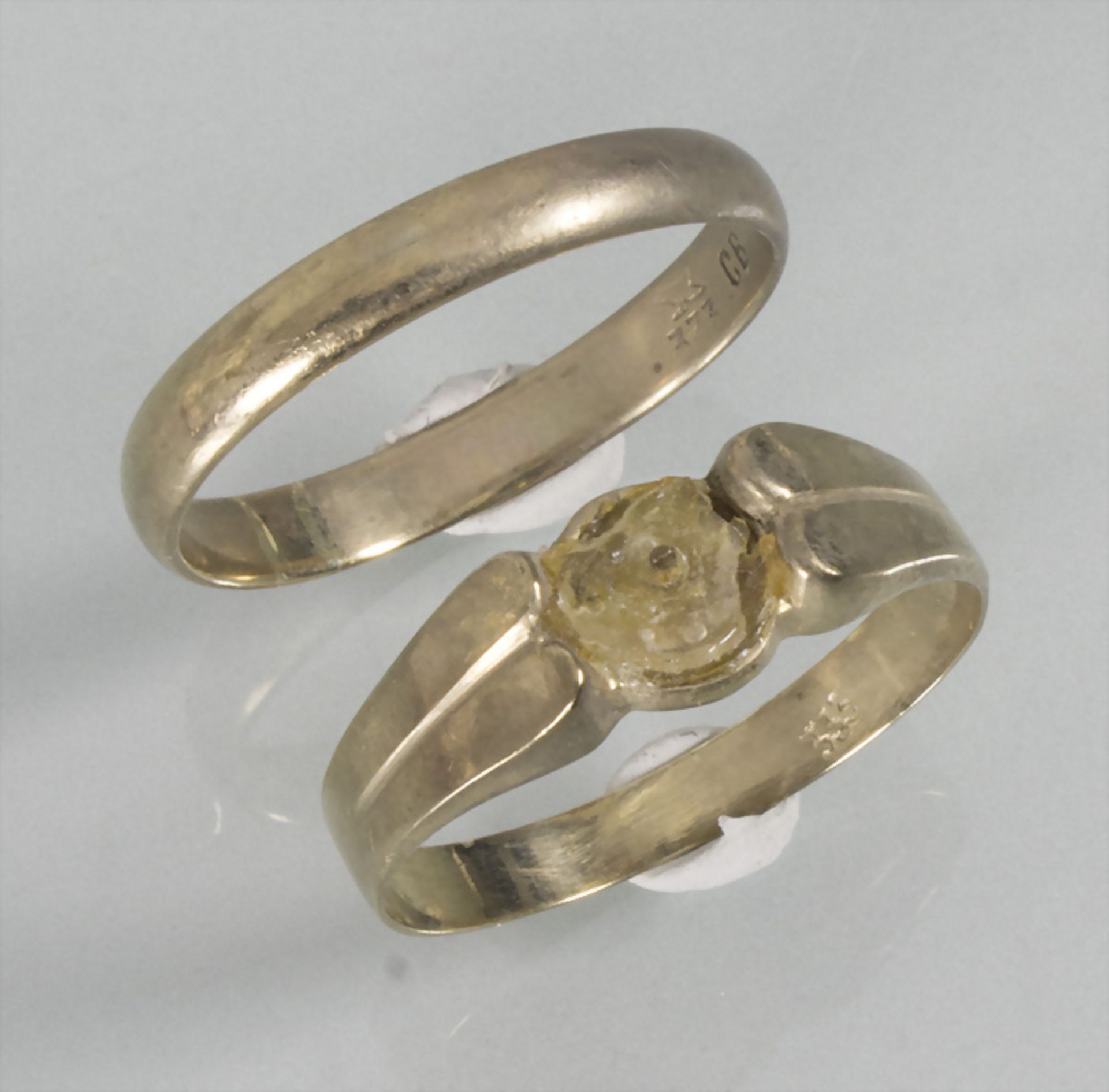 2 Goldringe / Two 8 ct gold rings