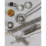 Konvolut Silberschmuck / A set of jewelry