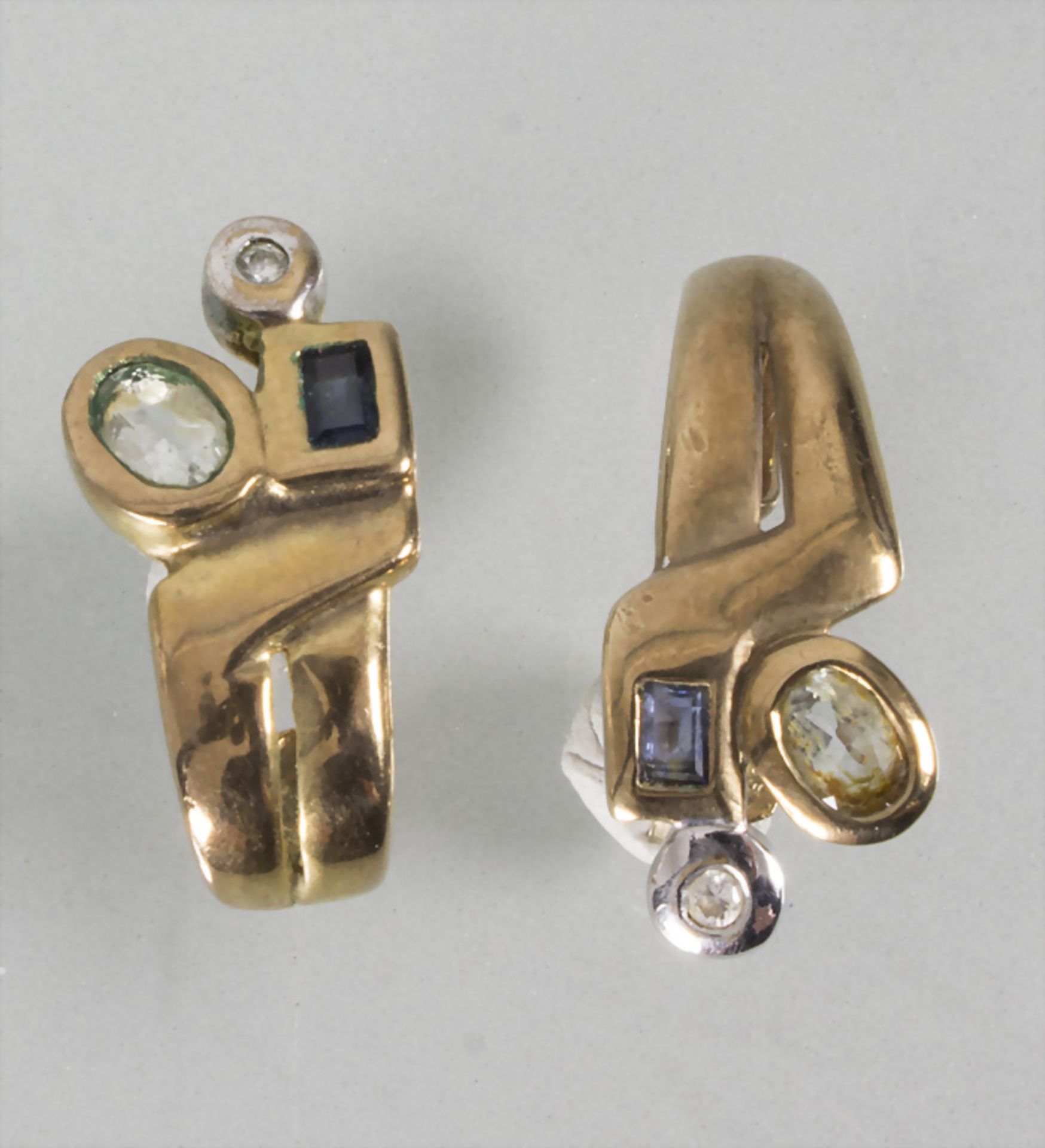 Paar Ohrringe / A pair of 8 ct gold earrings