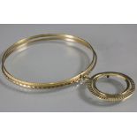 3 Teile Goldschmuck / 3 pieces gold jewellery in 8, 14 and 18ct gold