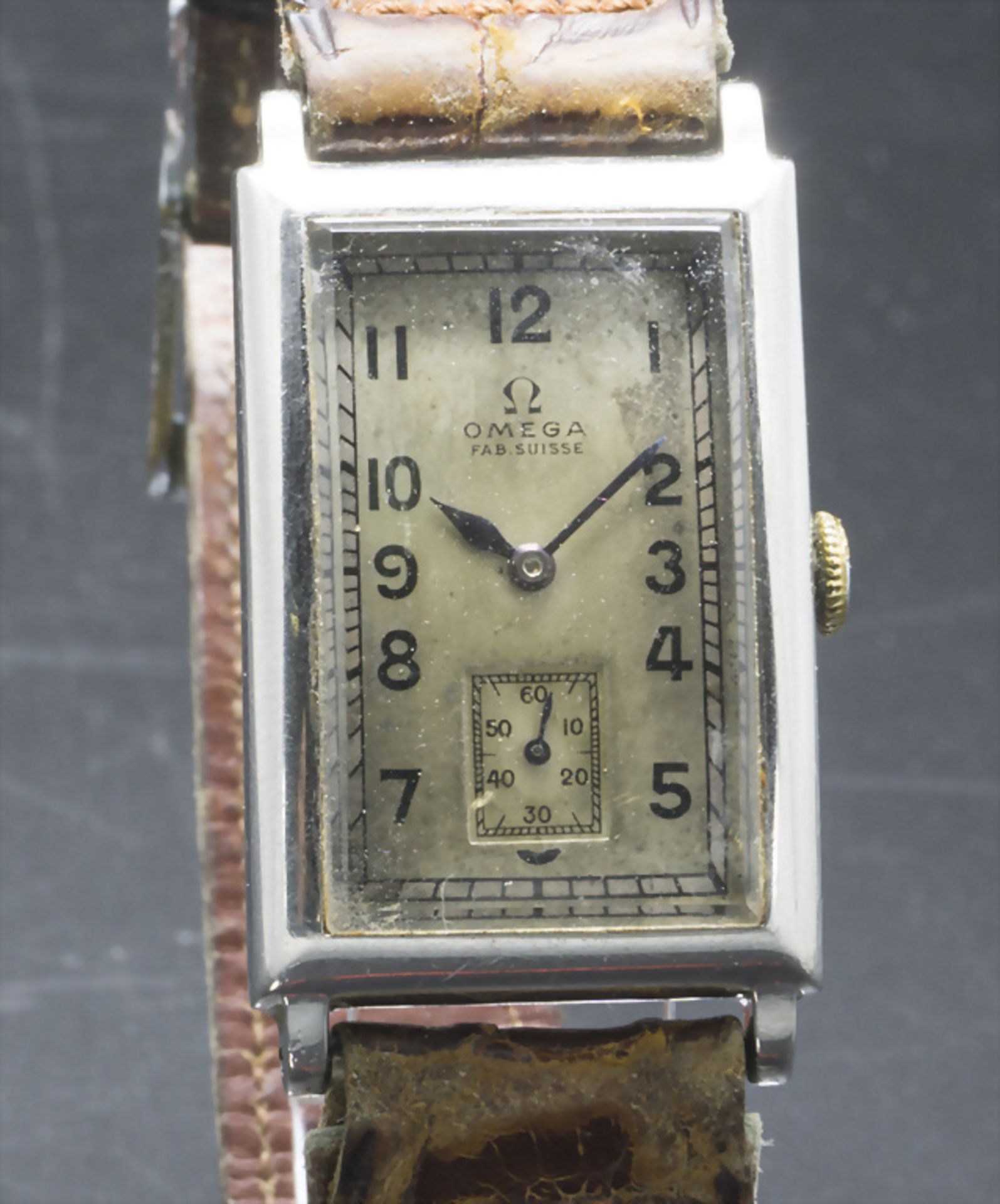 Art Déco Herrenarmbanduhr / An Art Deco men's wristwatch, Omega, Schweiz, um 1935