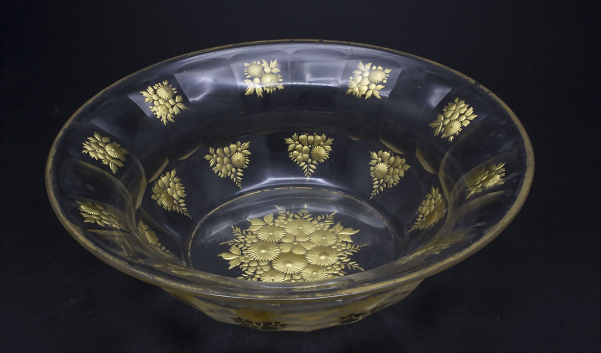 Prunk Kristallglasschale / A splendid cut glass bowl, wohl Baccarat, Frankreich, 19. Jh.