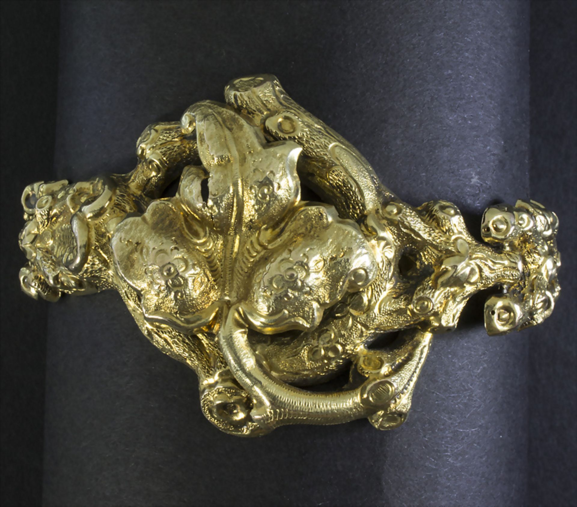 Goldarmband / An 18k gold bracelet, deutsch, 19. Jh.