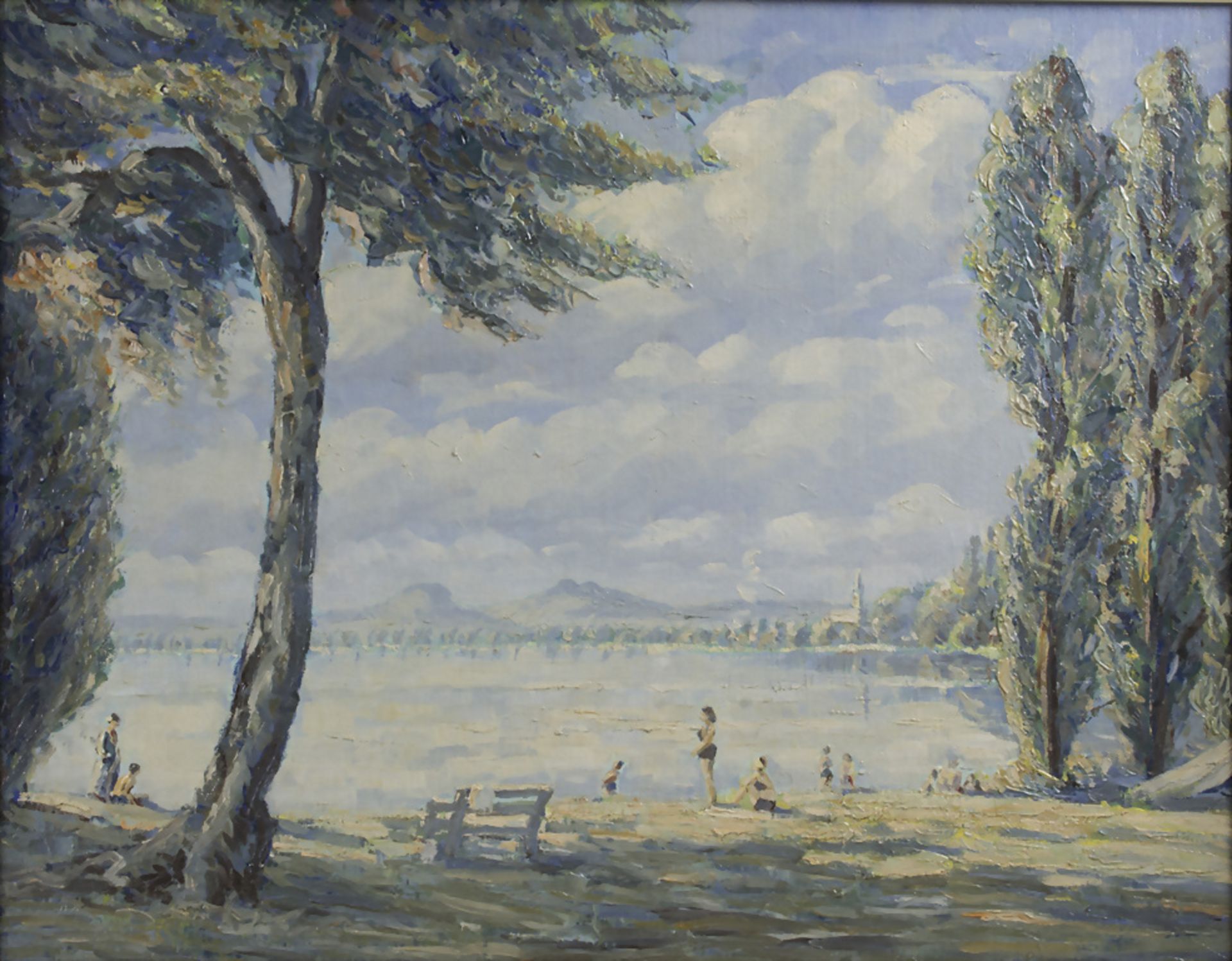 Émile-René Menard attr. (1862-1930), Badesee / Bathing lake