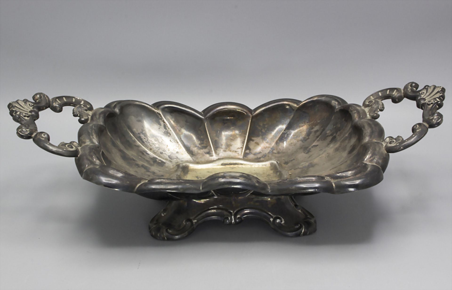 Biedermeier Zierschale / A decorative silver basket, Friedrich Proll, Kassel, um 1840