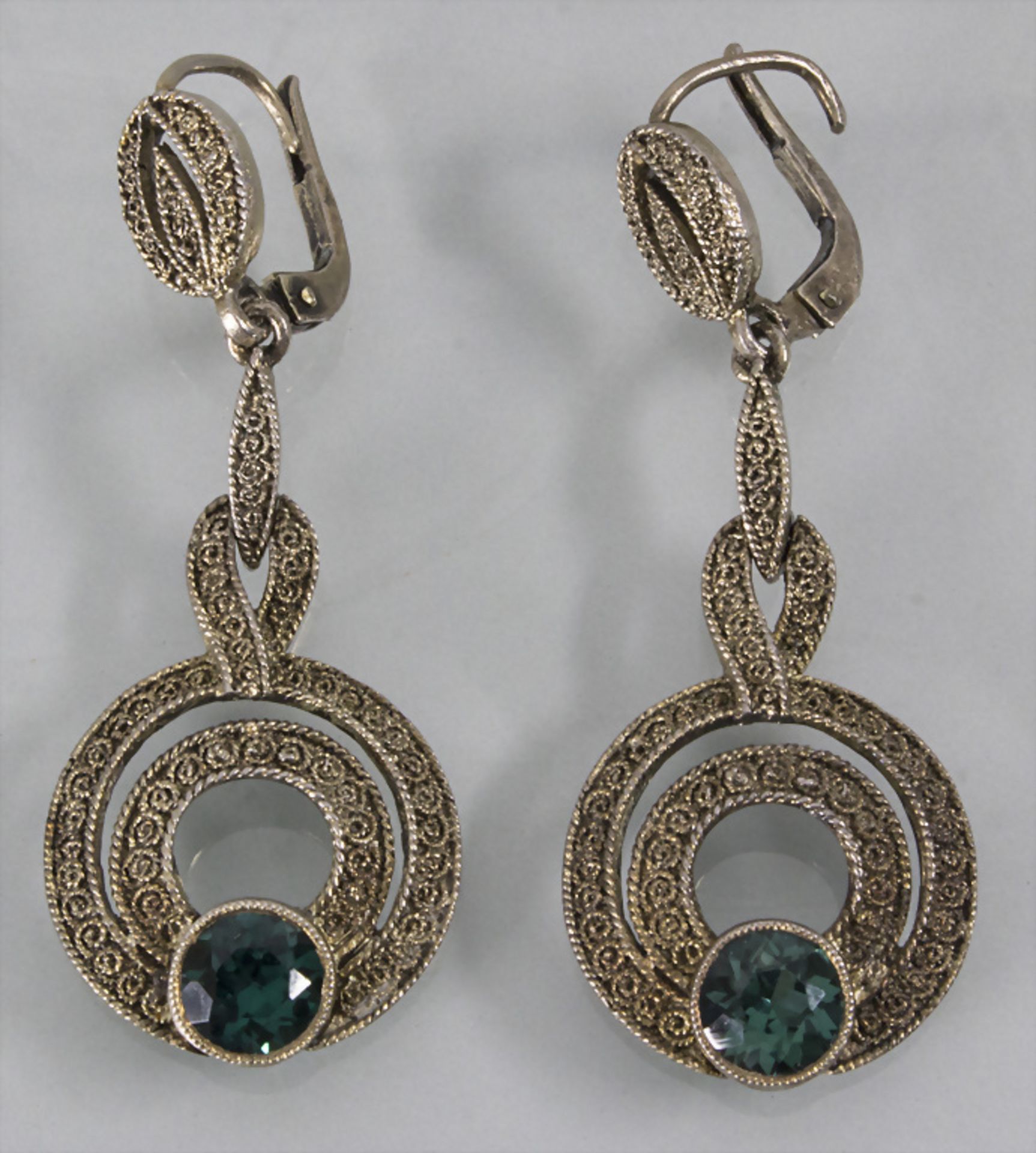 Paar Ohrhänger / A pair of earrings, Theodor Fahrner, Pforzheim, um 1930