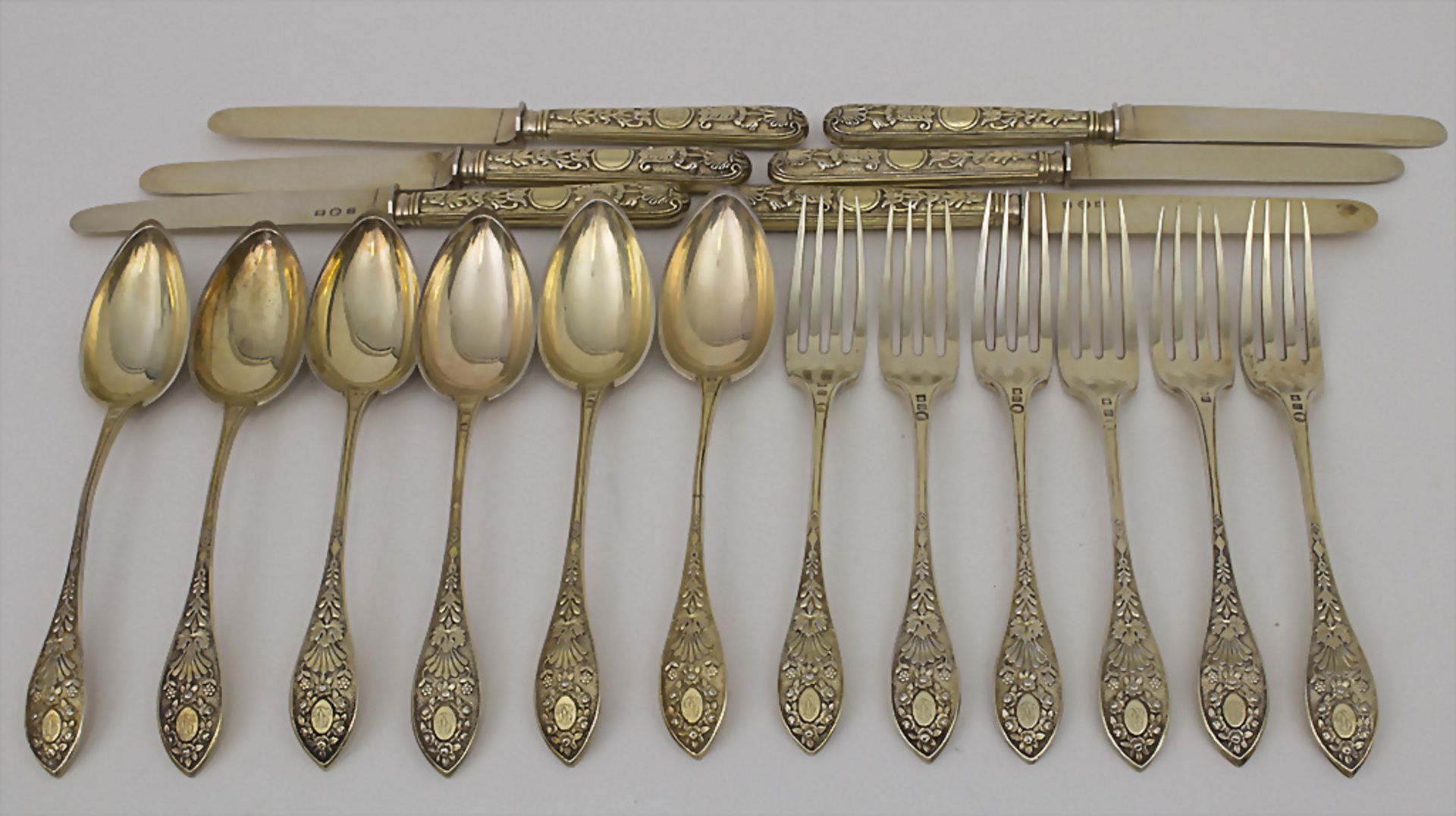 Besteck für 6 Personen / A set of cutlery, Belgien/Belgium, 1831-1868