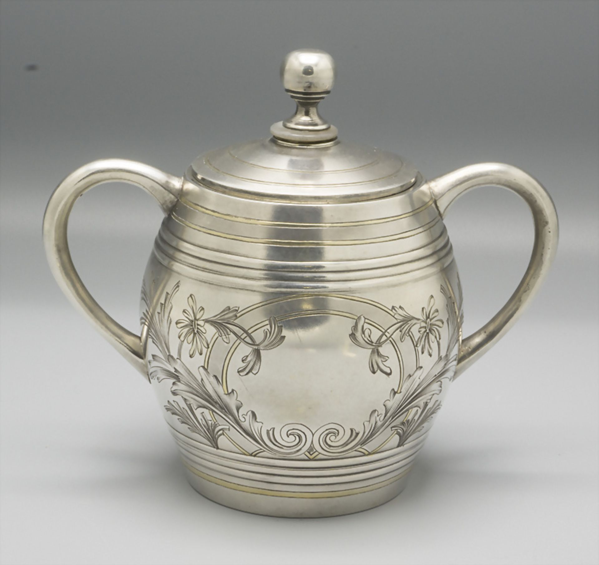 Deckeldose / A covered silver bowl, Ivan Khlebnikov, Moskau / Moscow, um 1900