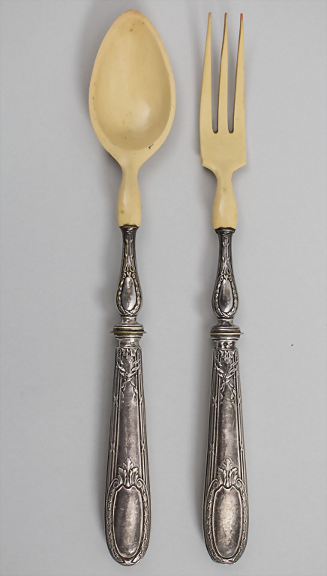 Salatbesteck / Silver salad servers, Paris, Ende 19. Jh.