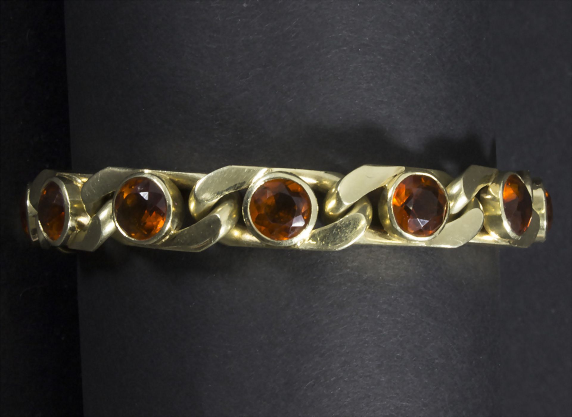 Goldarmband mit Citrinen / A 14 ct gold bracelet with citrines