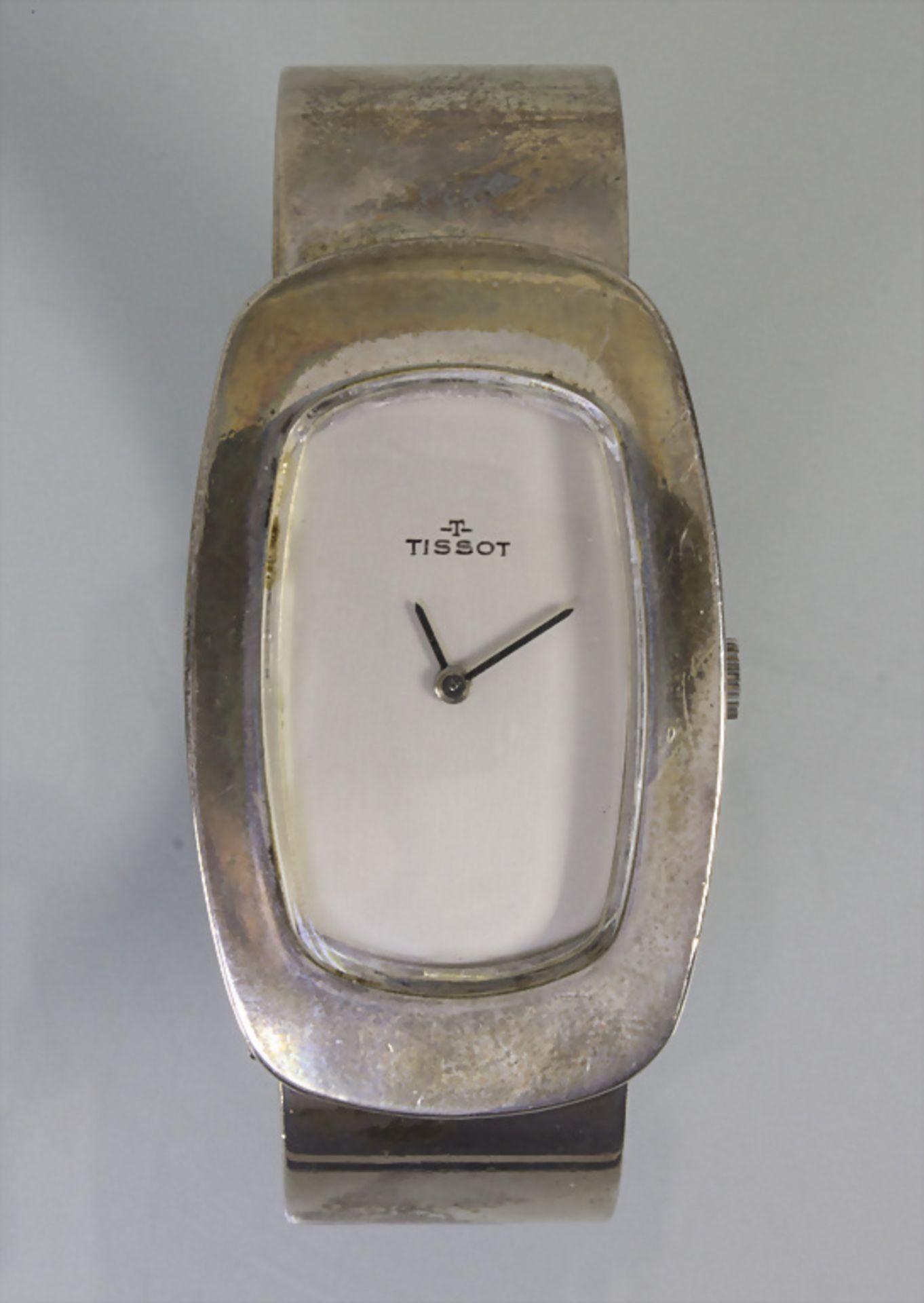Damenarmbanduhr / A ladies silver watch, Tissot, Schweiz, 1970er