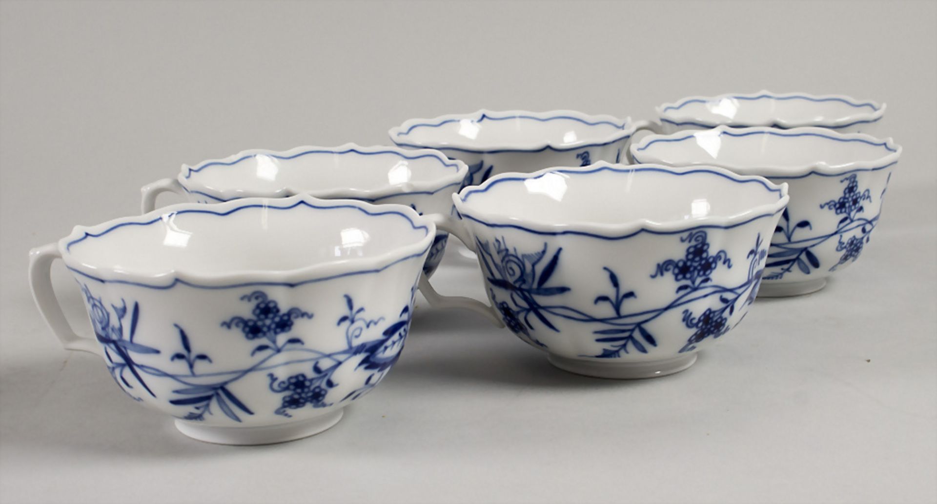 6 Teetassen / 6 tea cups, Meissen, 20. Jh.