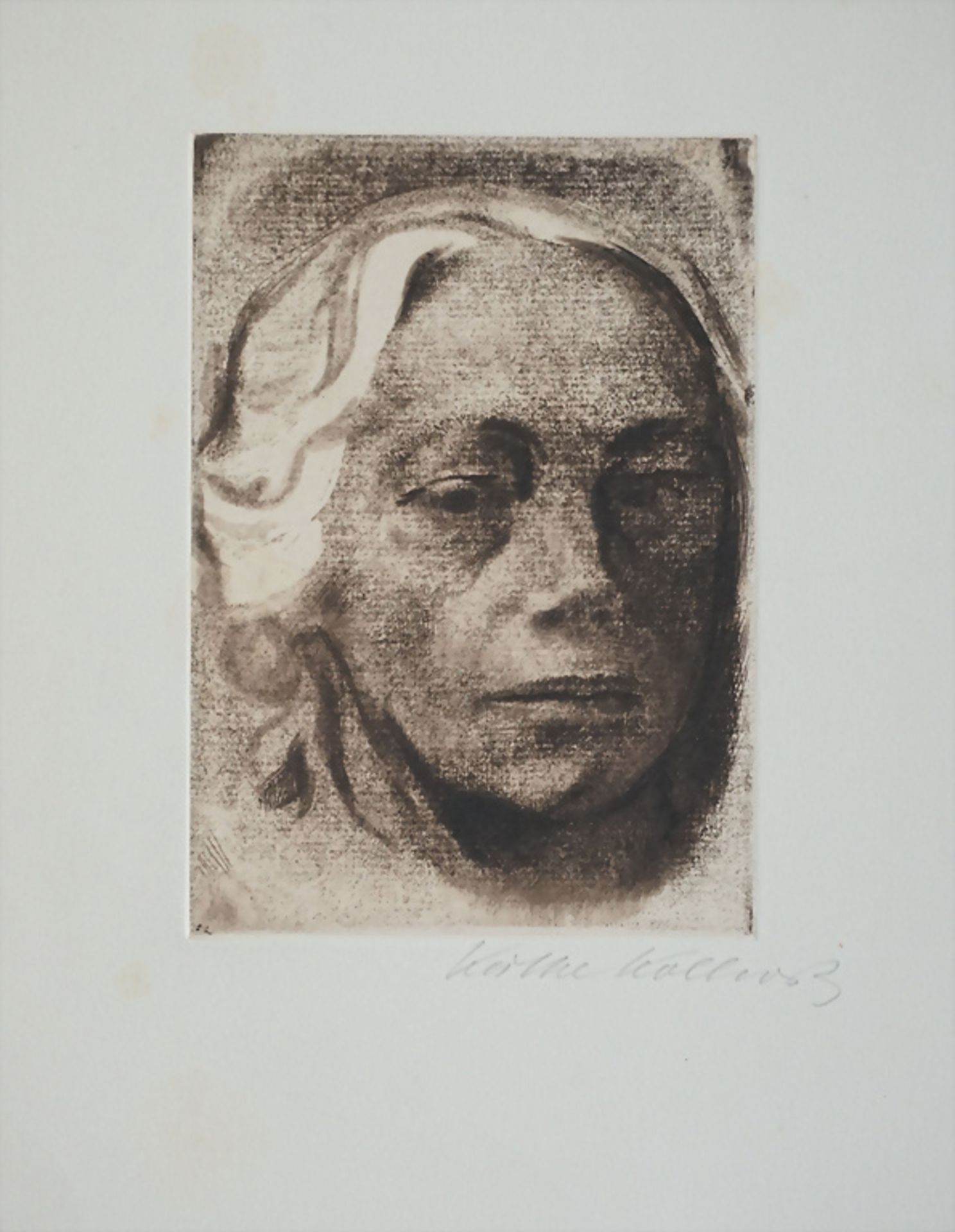 Käthe Kollwitz (1867-1945), 'Selbstbildnis' / 'A self-portrait', 1912