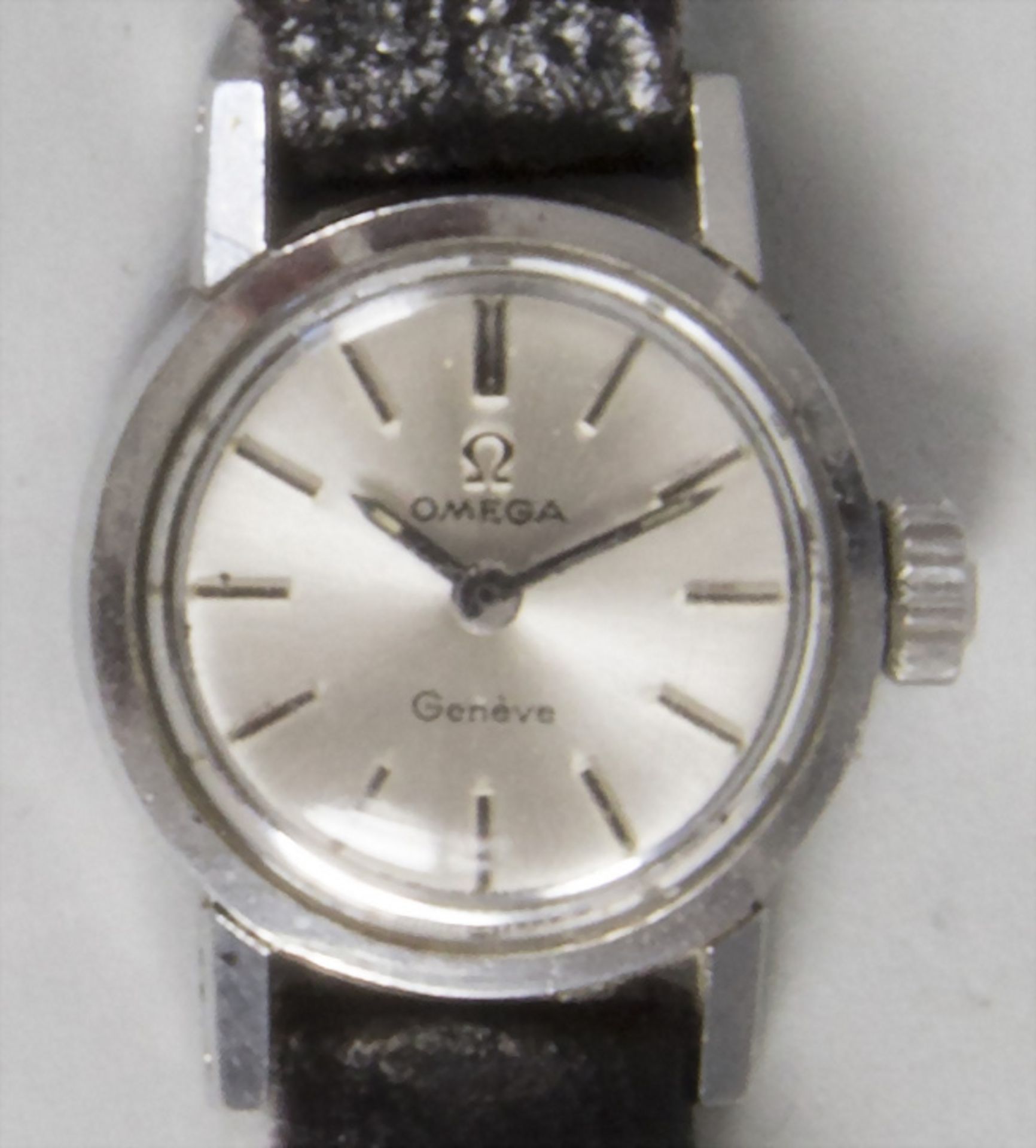 DAU Omega / A stainless steel OMEGA ladies wristwatch, 1970er Jahre