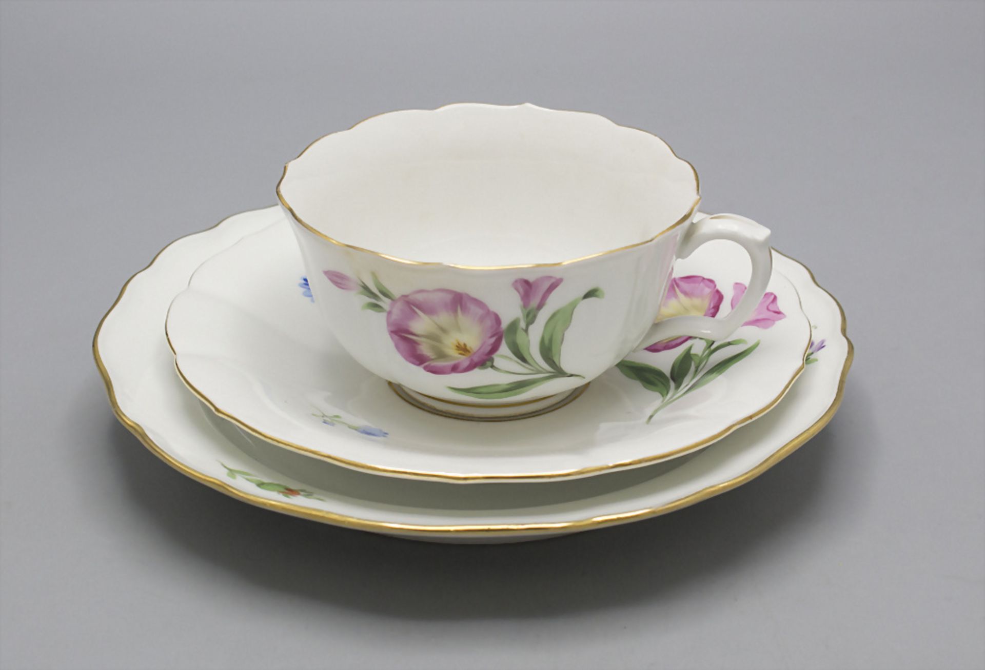 Teegedeck mit Ackerwinde / A tea setting with bindweed, Meissen, 1. Hälfte 20. Jh.