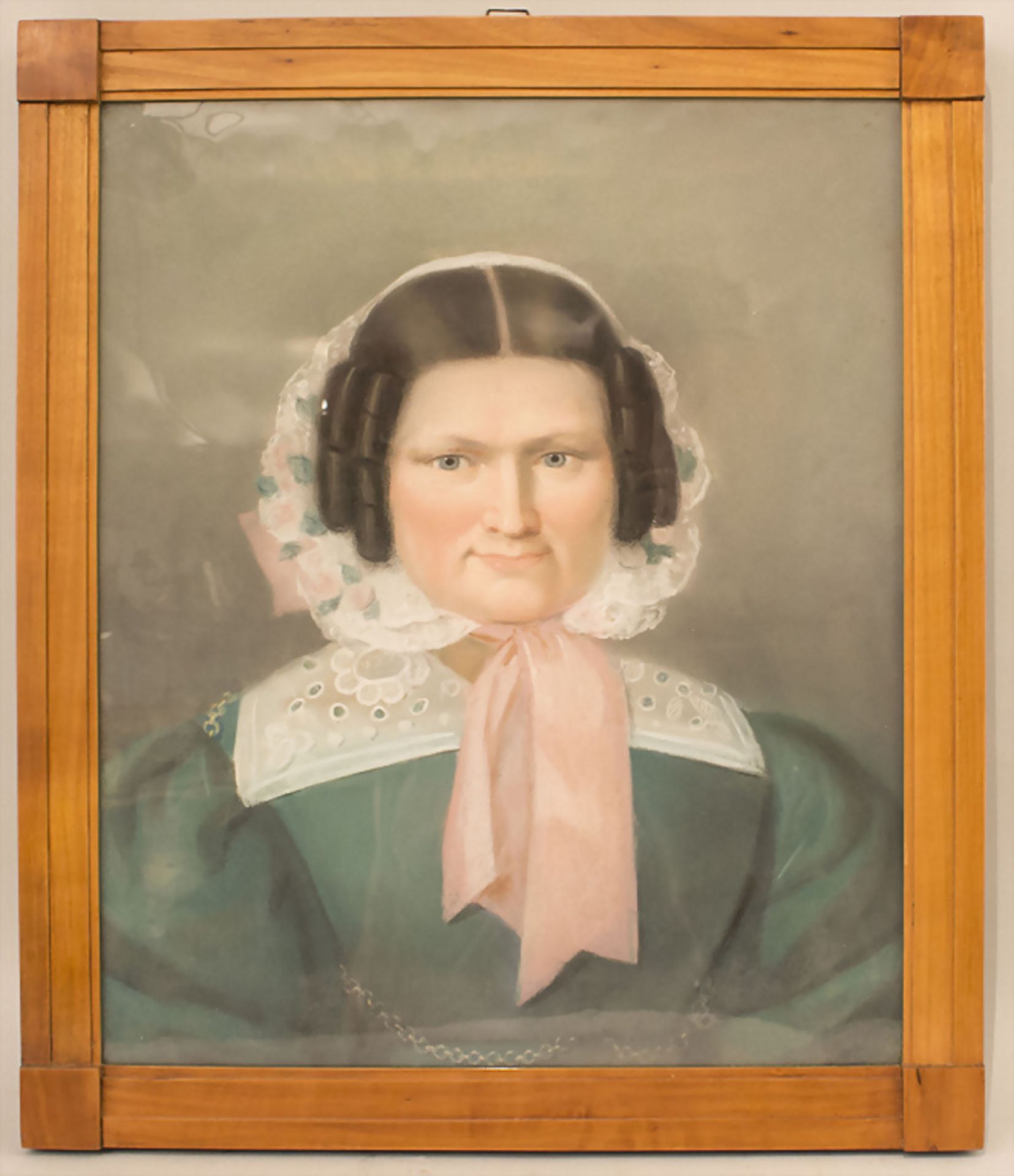 Pastell 'Biedermeier Damenporträt' / A pastel 'A Biedermeier portrait of a lady', 19. Jh.