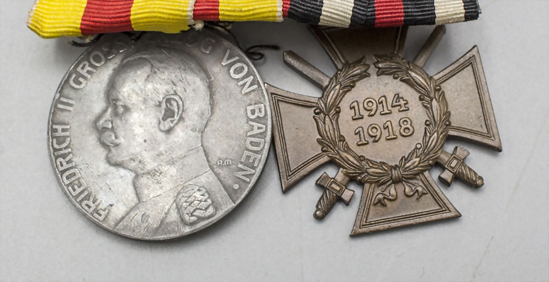 Zivilverdienstmedaille unter Großherzog Friedrich II von Baden mit Ehrenkreuz, Kaiserreich