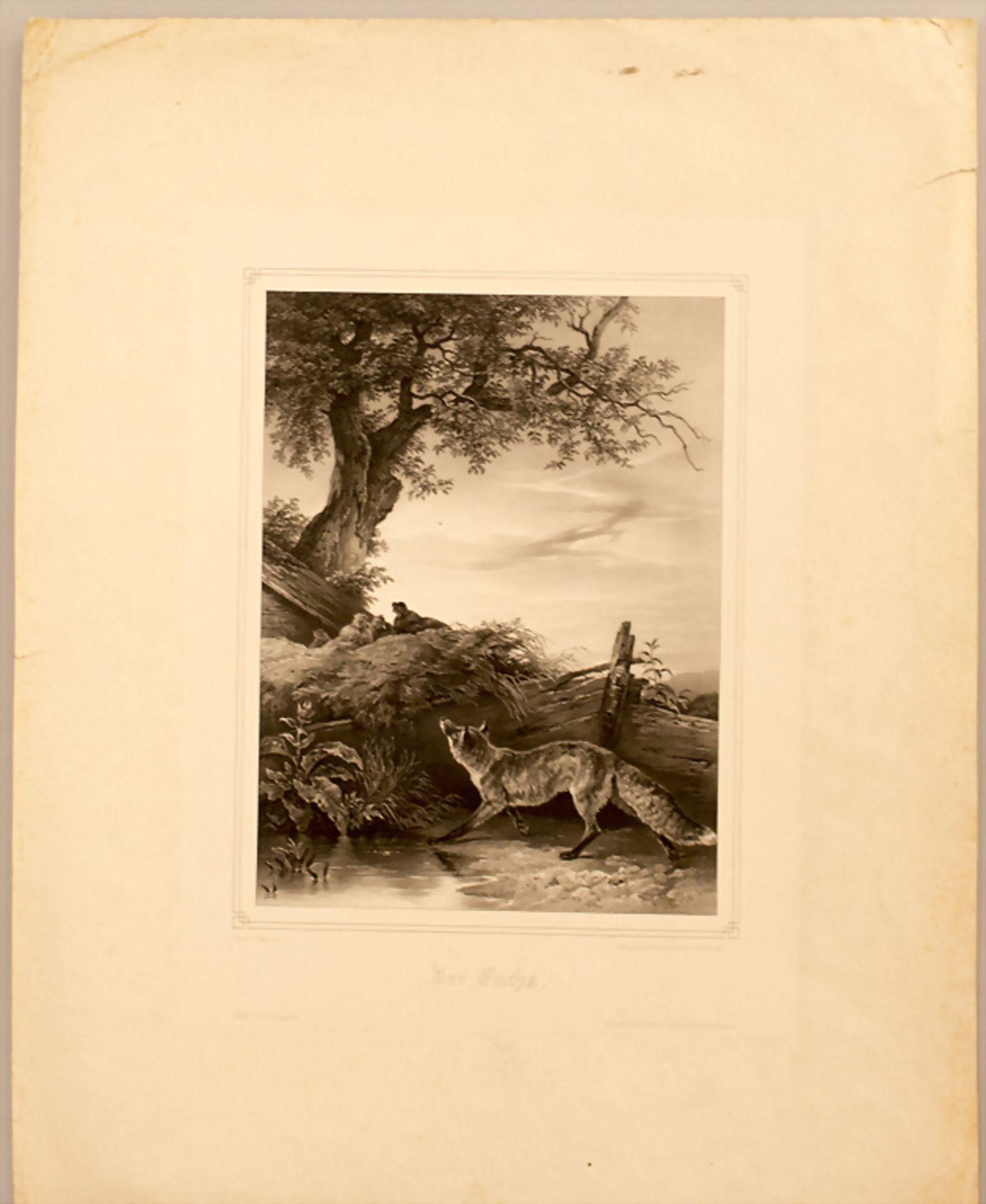 Friedrich Gauermann (1807-1862), 'Der Fuchs' / 'The fox', 19. Jh.