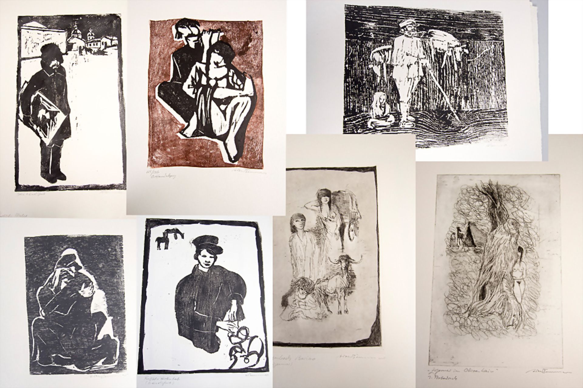 Konvolut aus 7 Druckgrafiken / A set of 7 prints, 1970er Jahre