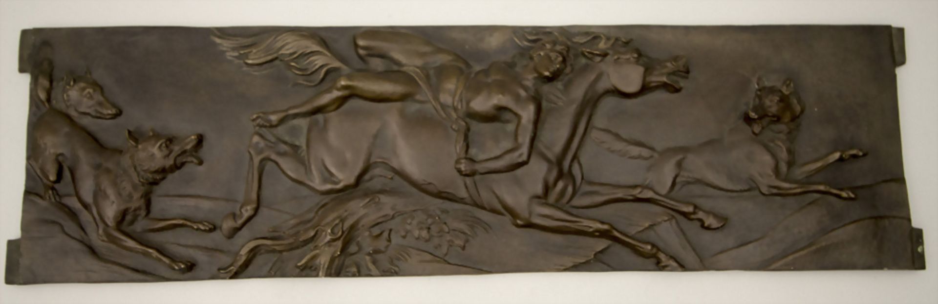 Bronzerelief / A bronze relief, deutsch, um 1900